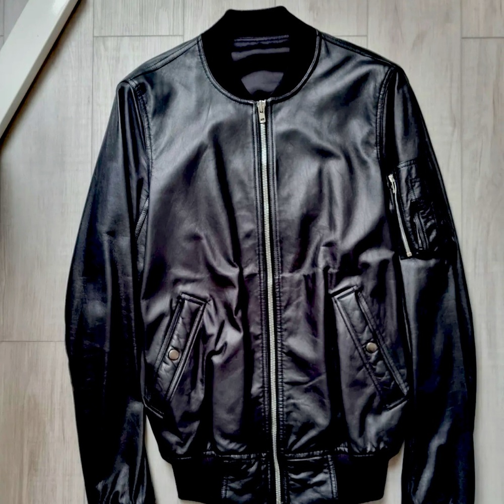 Rick Owen’s Leather Jacket — New, LCW, quality, classic, masterpiece 48 IT//US M